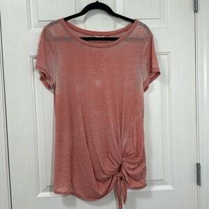 Caslon short sleeve shirt with tie front (T2)